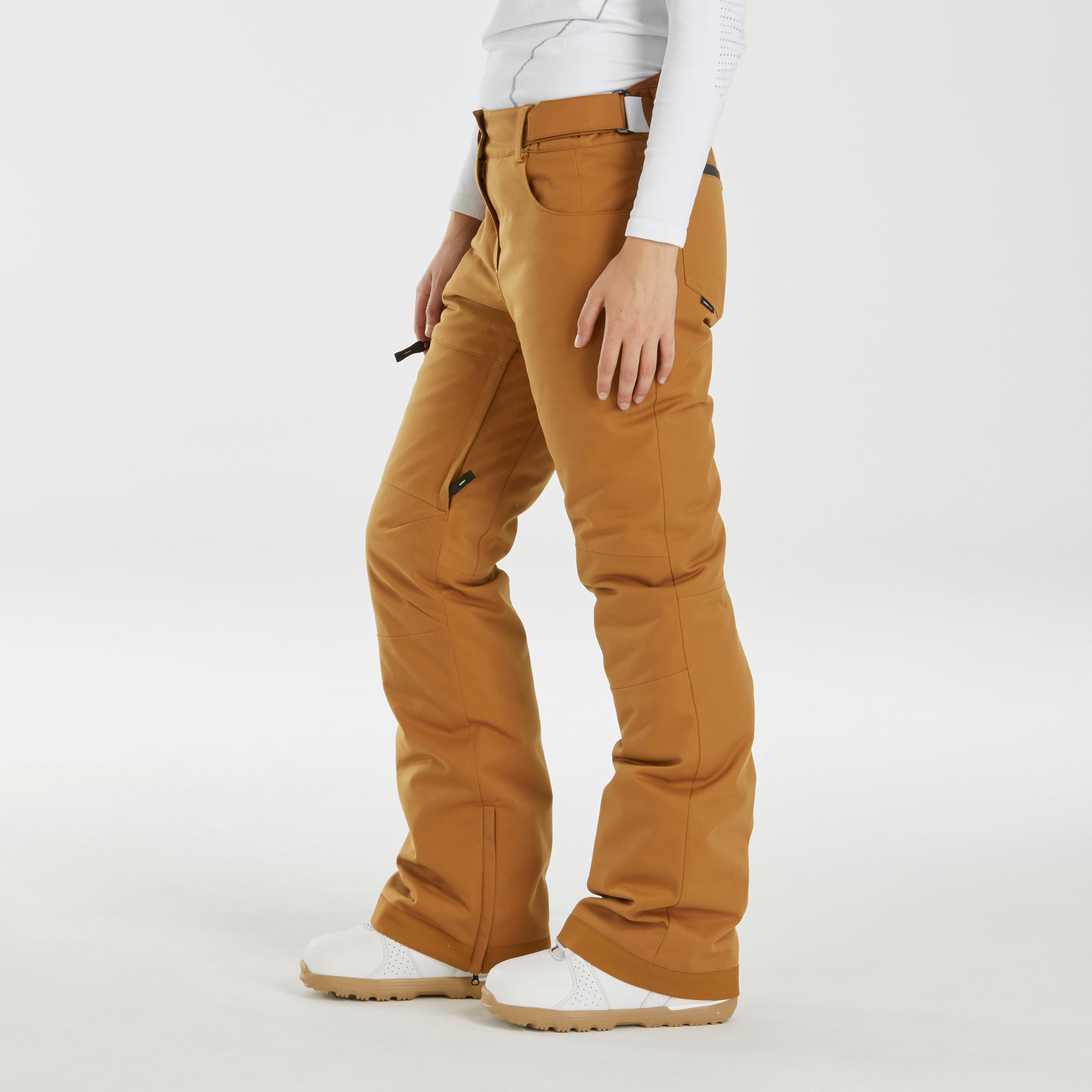 Women's skiing and snowboarding trousers 500 Camel 3/17