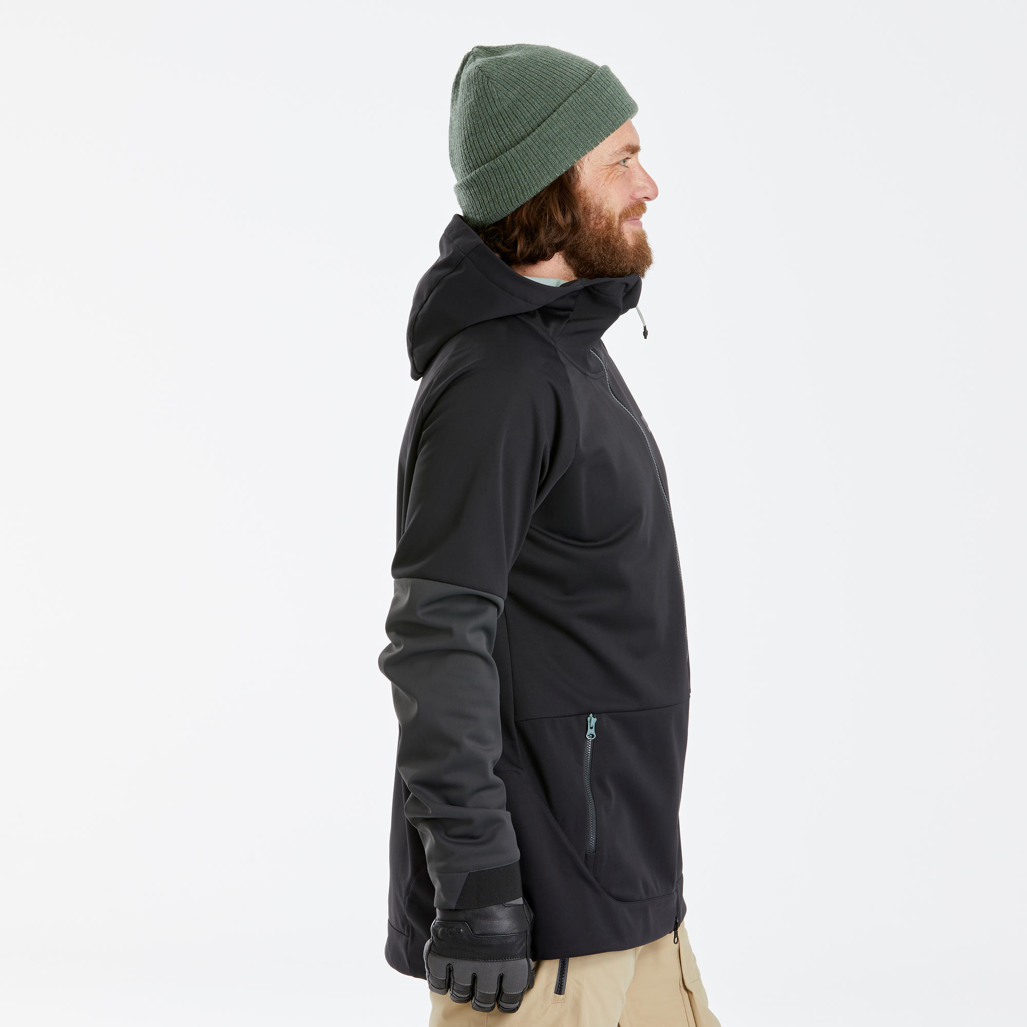 Felpa sci e snowboard uomo SNB HDY nera DREAMSCAPE | DECATHLON