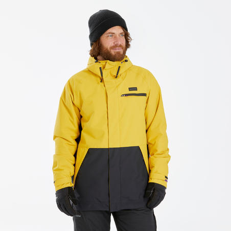Vyriška slidinėjimo snieglente ir slidėmis striukė „SNB JKT 100“, geltona