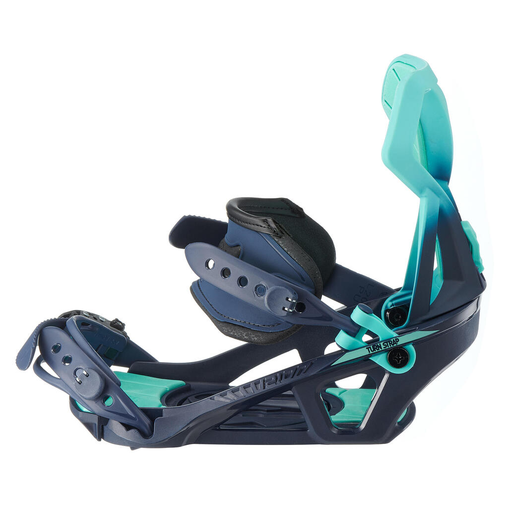 Snowboardbindung Piste/Off-Piste Serenity 500 Damen blau 