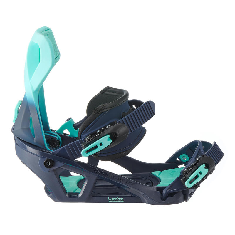 Snowboardbindung Piste/Off-Piste Serenity 500 Damen blau 