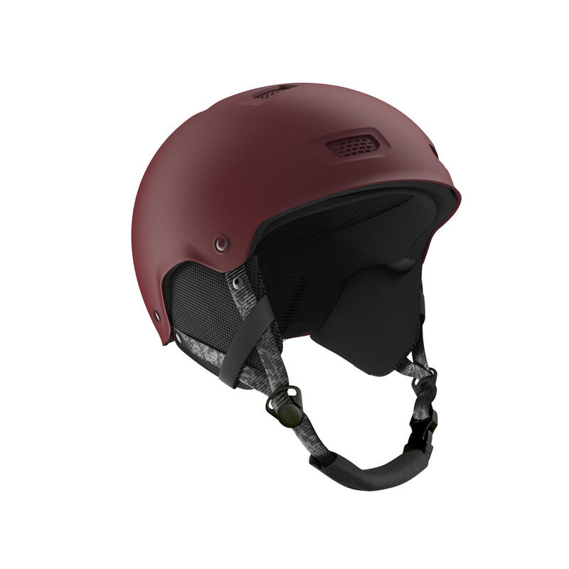 Adult/junior skiing and snowboarding helmet H-FS 300 Burgundy