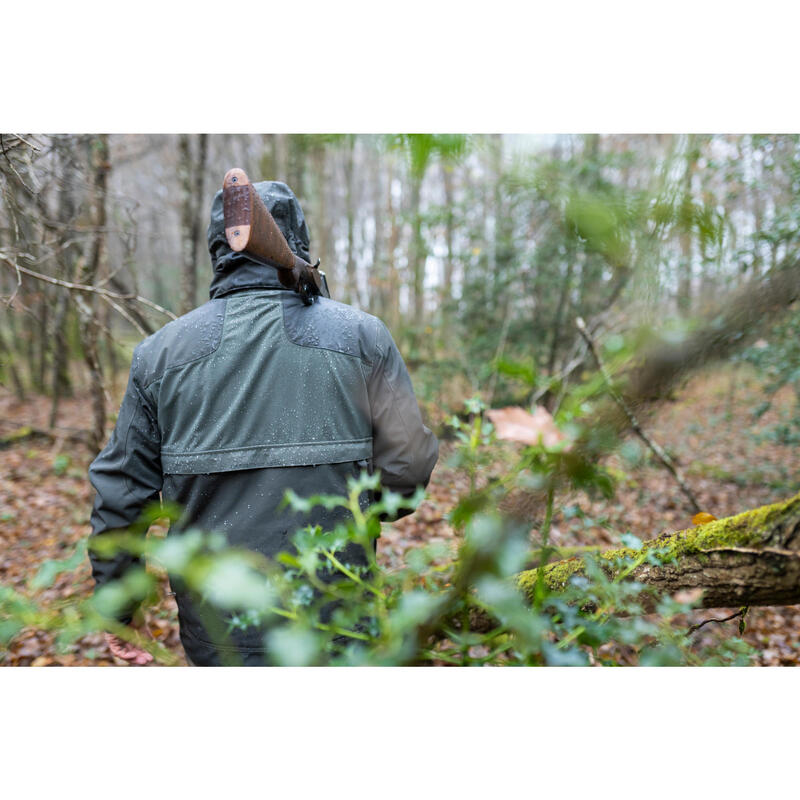 Veste chasse imperméable renfort verte 540