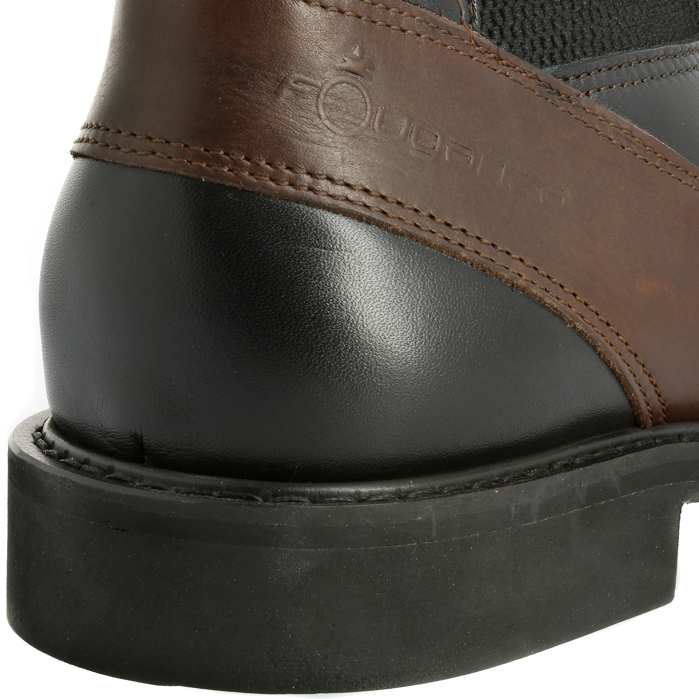 Training Adult Horse Riding Jodhpur Boots - Black/Brown 11/14