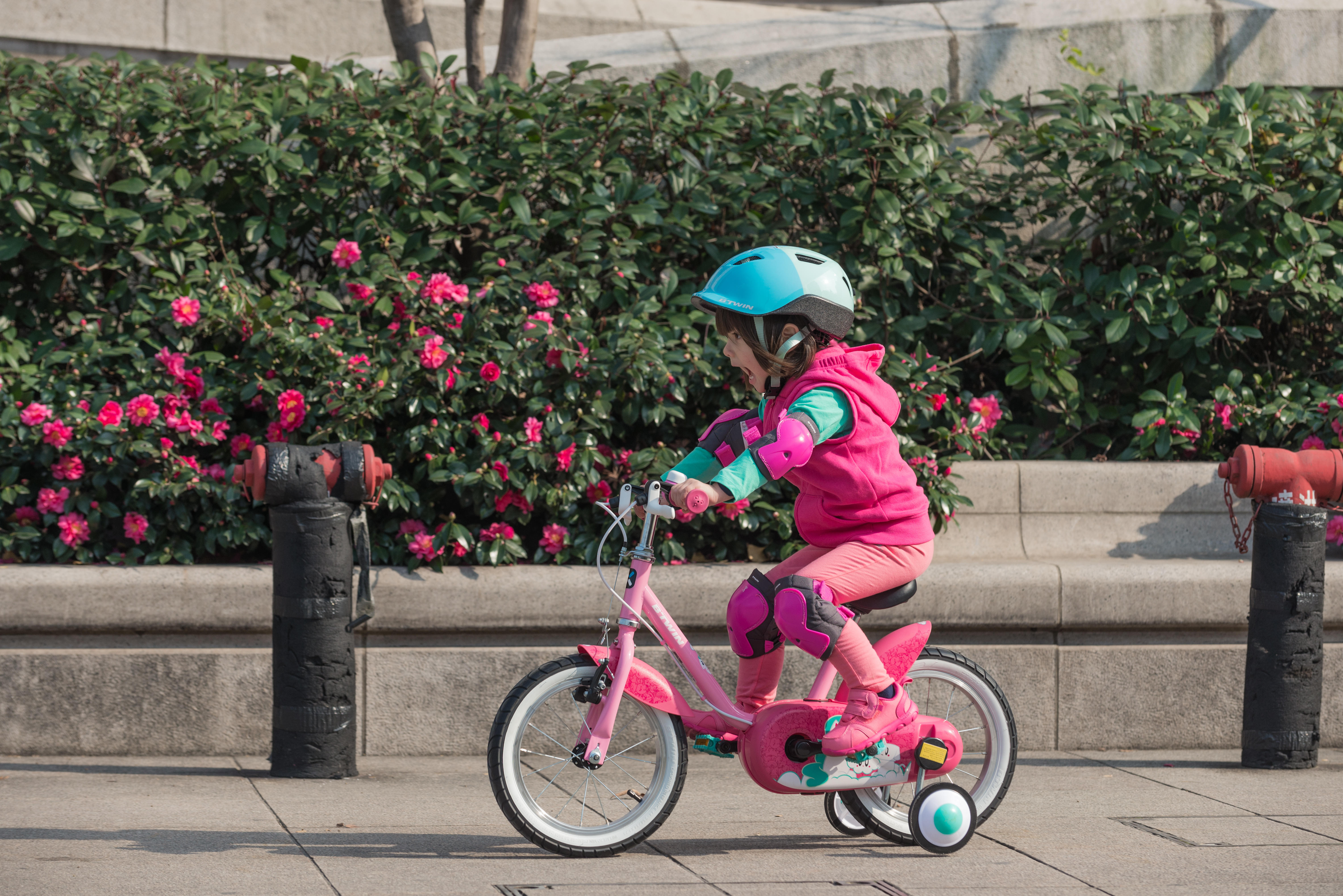 Vélo Licorne 14 po enfant de 3 à 5 ans - HYC 500 Rose - BTWIN