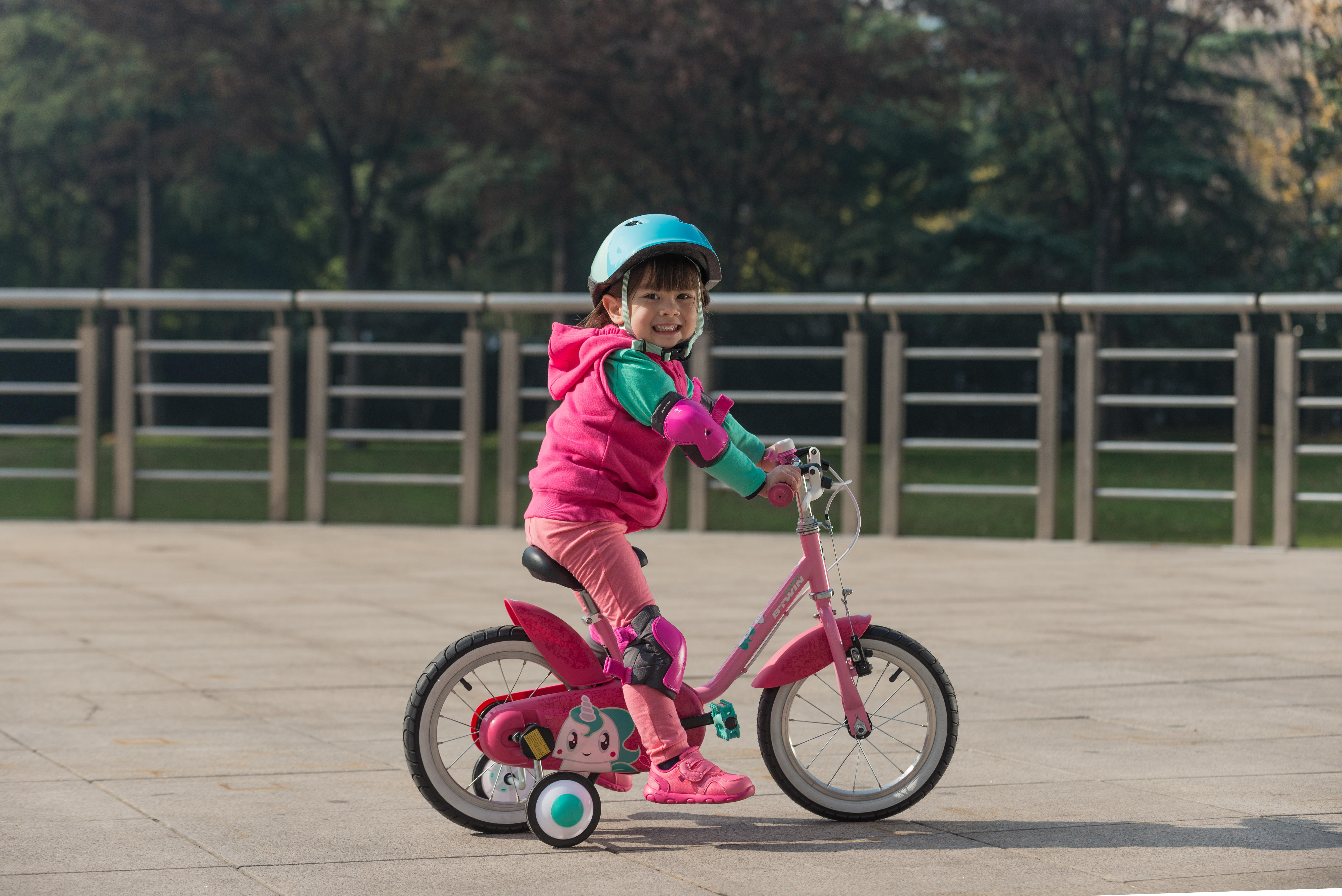 Vélo Licorne 14 po enfant de 3 à 5 ans - HYC 500 Rose - BTWIN