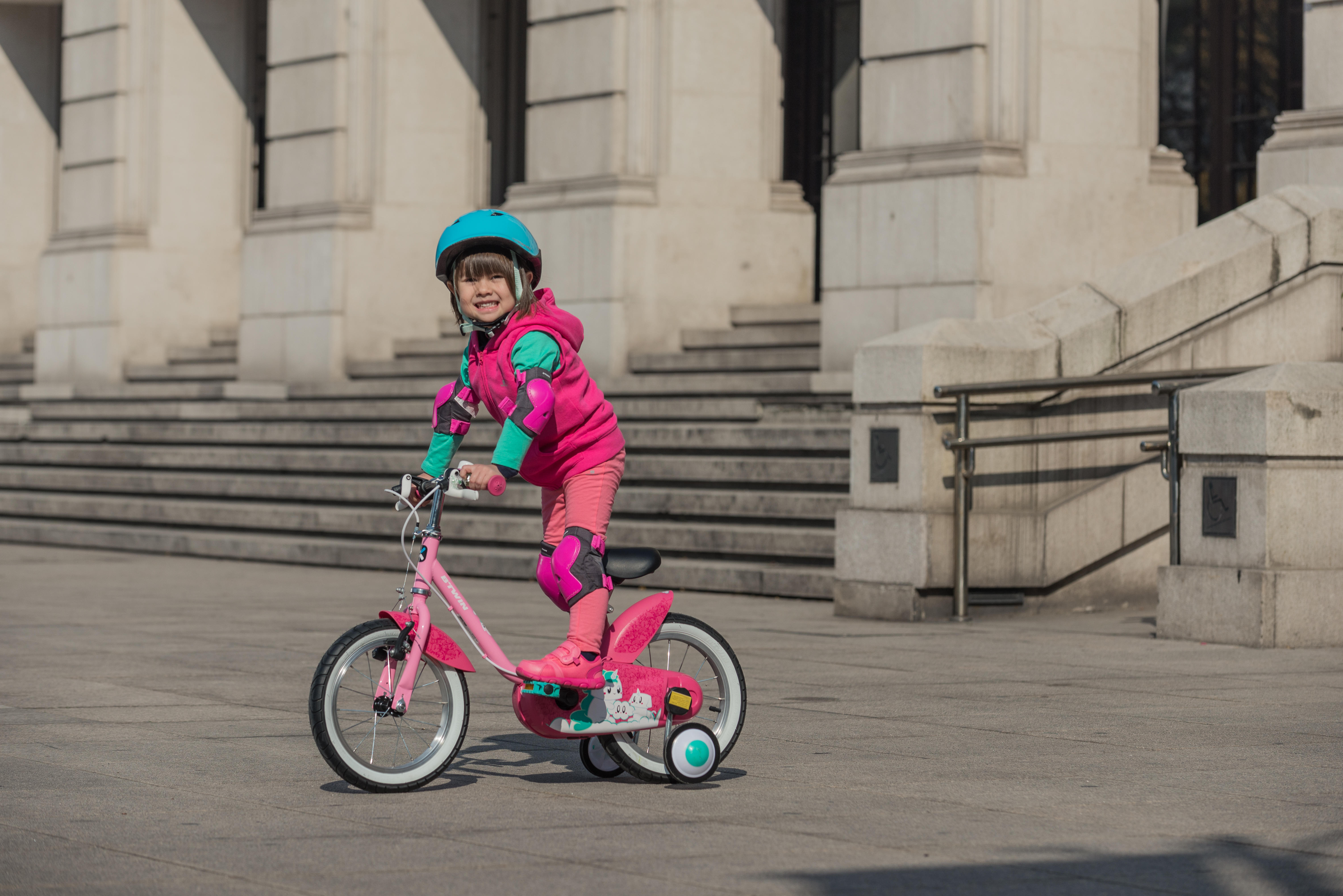 Kids' 3 - 5 Years 14" Unicorn Bike - HYC 500 Pink - BTWIN