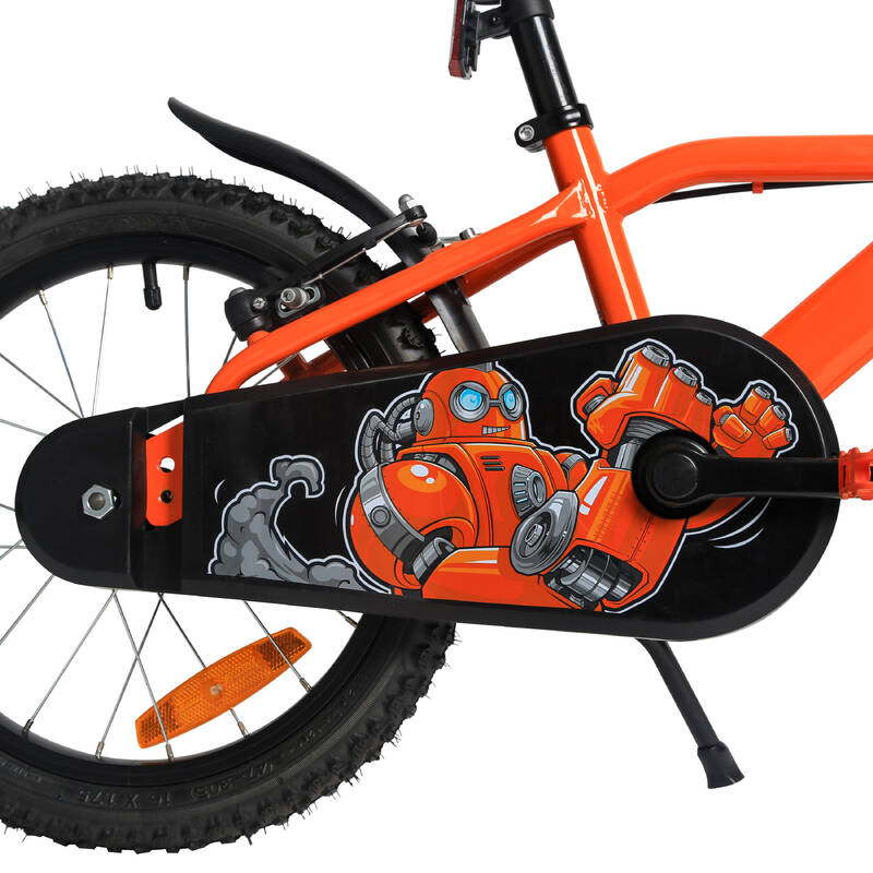 Bicicleta para niños HYC500 robot 16 4 - 6 años naranja - Decathlon