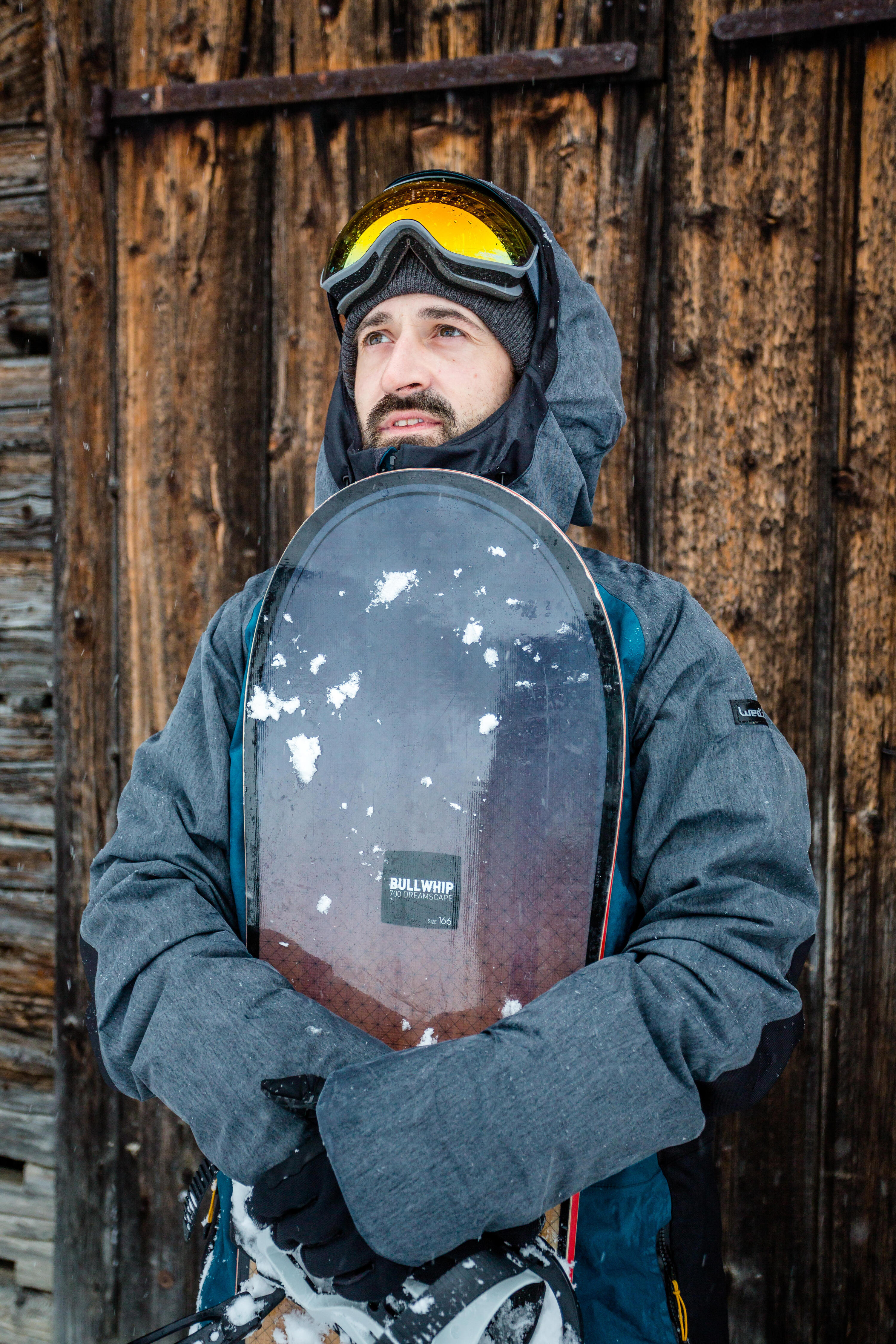 Pánská snowboardová a lyžařská bunda 900 petrolejová 17/20