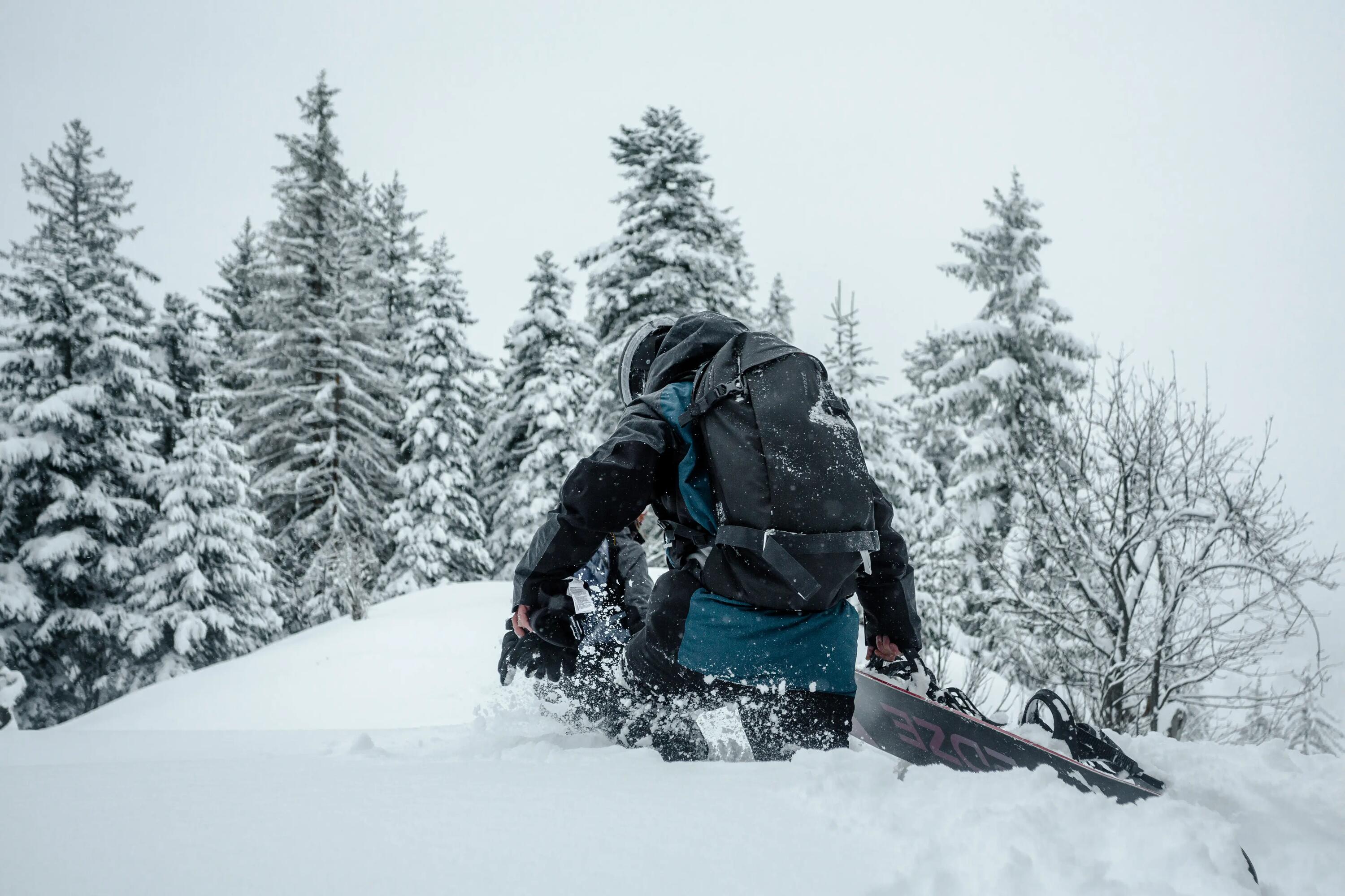 Pánská snowboardová a lyžařská bunda 900 petrolejová 15/20