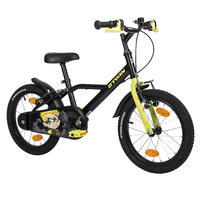 Bicicleta Infantil 500 Rin 16" para edad de 4-6 años Heroboy Negro Amarillo