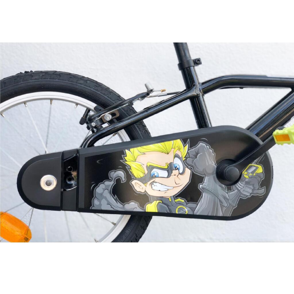 BICICLETA INFANTIL ARO 16 NEGRO / VERDE HEROBOY500