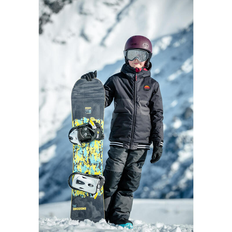 Casaco de Snowboard Criança SNB 100 Preto