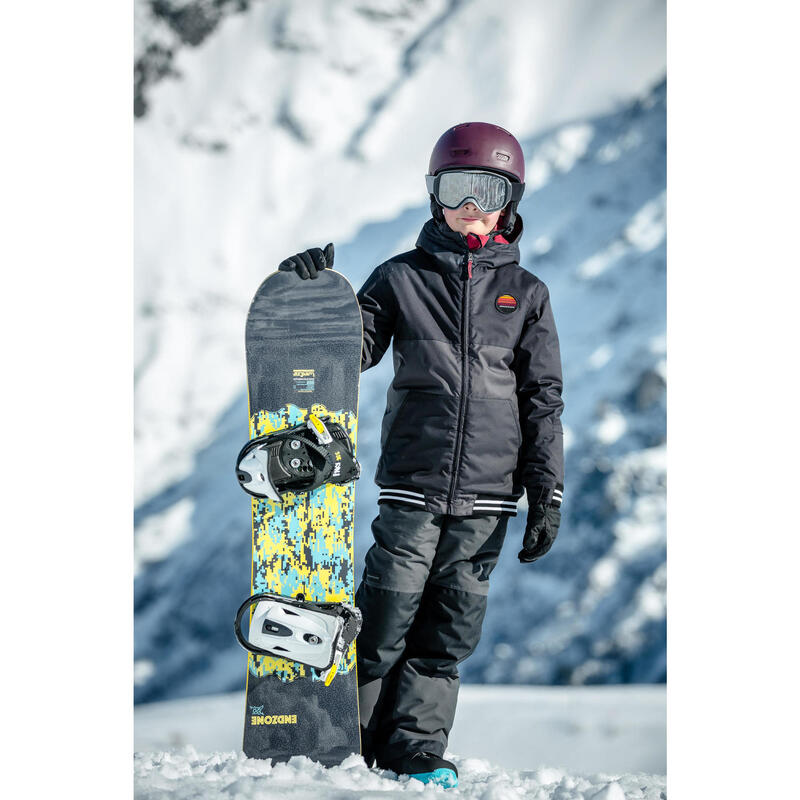 Geacă Snowboard SNB 100 Negru Copii