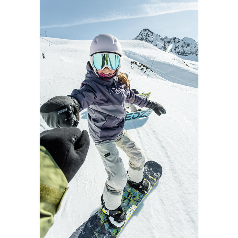 Çocuk Snowboard Tulumu - Bej - Bib 500