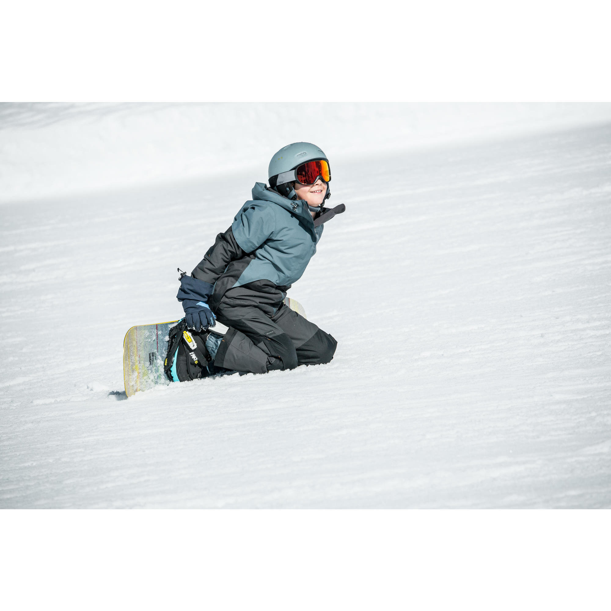 Salopette da snowboard per bambini - Pettorina 500 bambino - nero