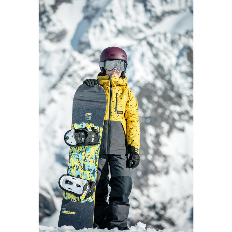 KIDS’ SNOWBOARD SNB 500 JACKET – yellow