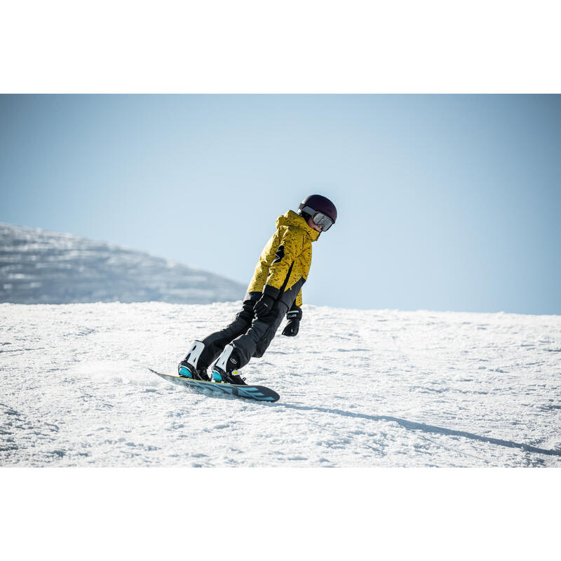 Snowboardjacke Skijacke Kinder - SNB 500 Grafik gelb 
