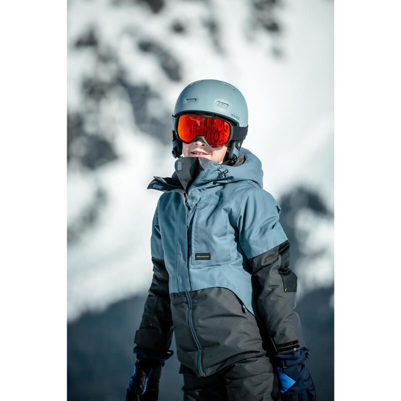 Dětská snowboardová bunda SNB 500 modrá