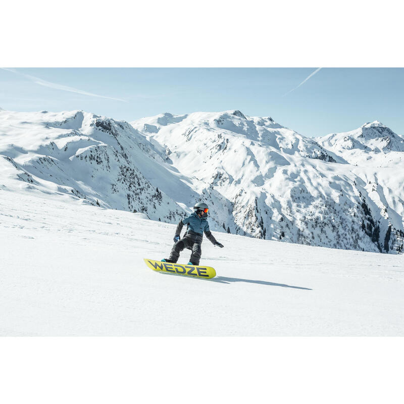 Salopette de snowboard enfant résistante - Bib 500 garçon - noire