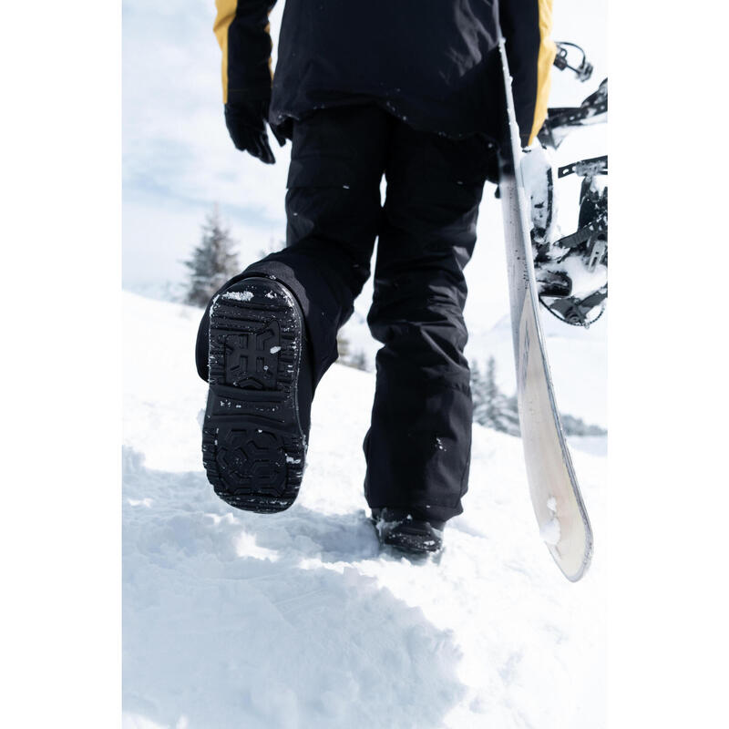 男款快速固定全山地單板滑雪鞋－黑色