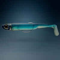Combo Señuelos Flexibles Pesca Mar Ancho 120 Azul/Ayu Shad Tejano Anchoa 30 g