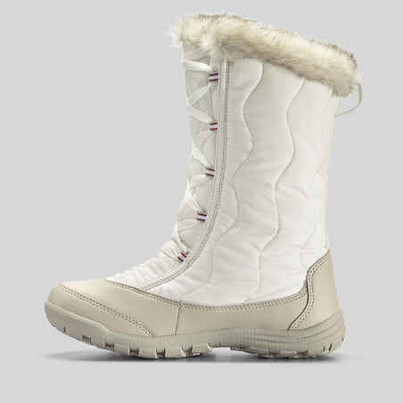 Kids’ Warm Waterproof Hiking Snow Boots SH500 X-Warm Zip Sizes 11.5 - 5.5