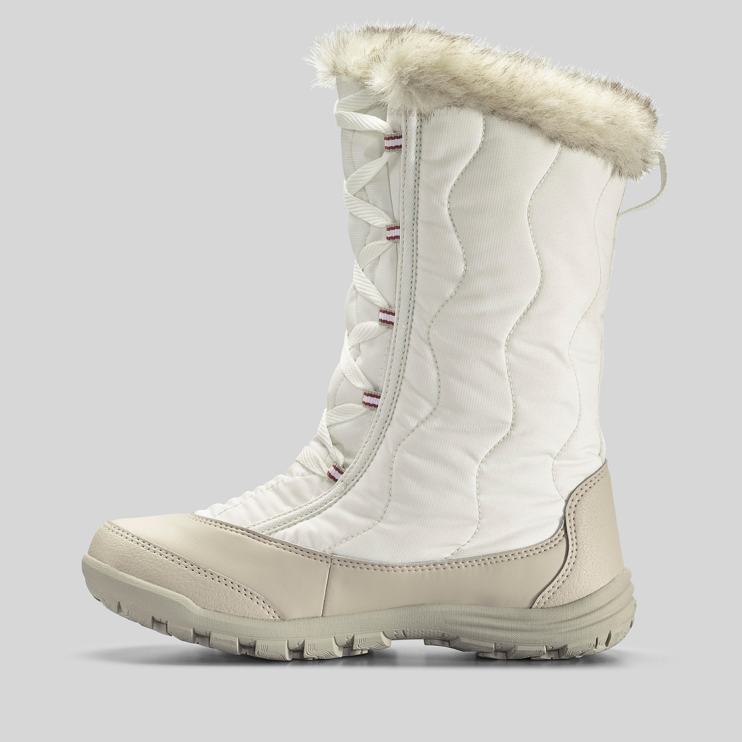 Kids’ Warm Waterproof Hiking Snow Boots SH500 X-Warm Zip Sizes 11.5 - 5.5 3/4