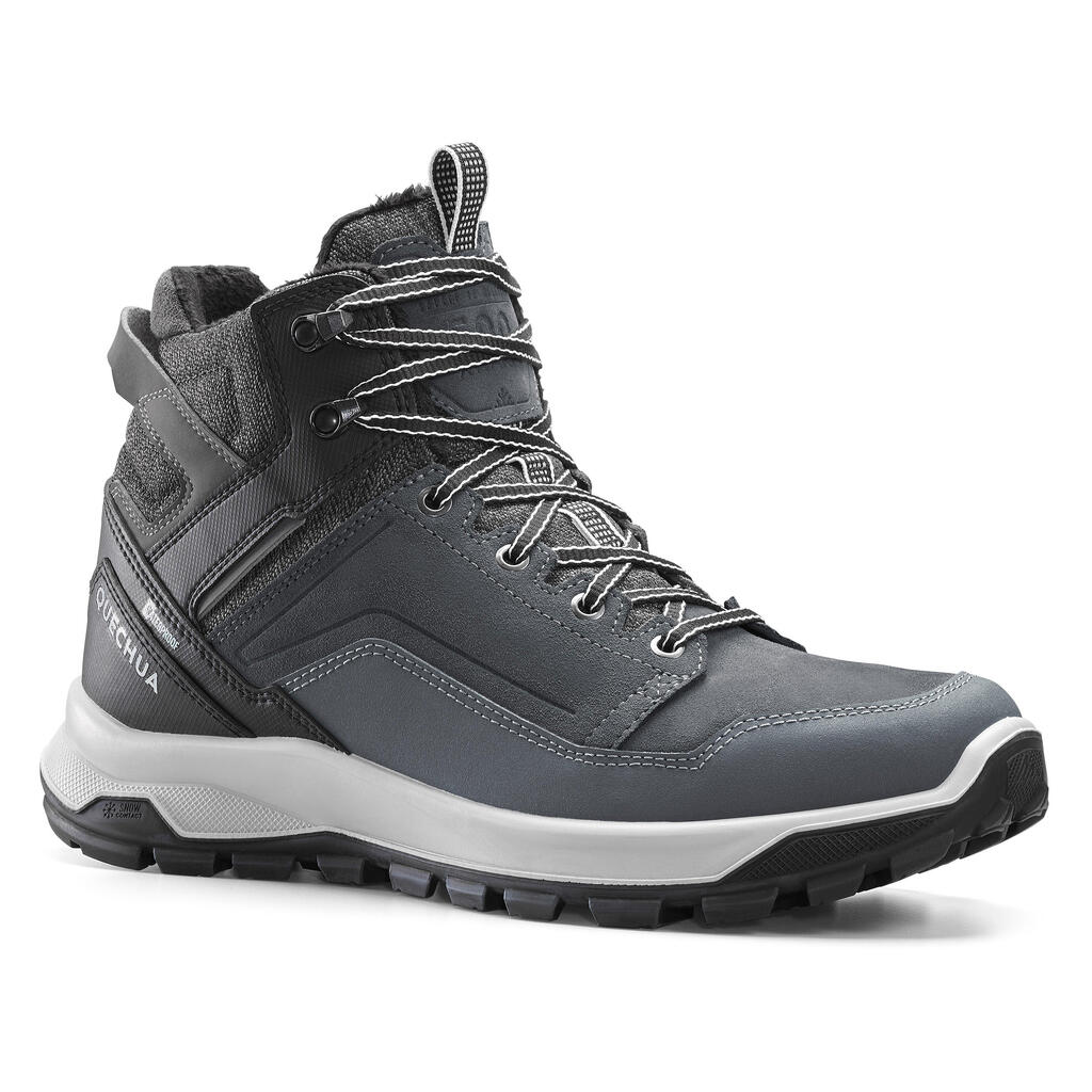Wanderschuhe Winterwandern Leder - SH500 X-Warm wasserdicht - Herren