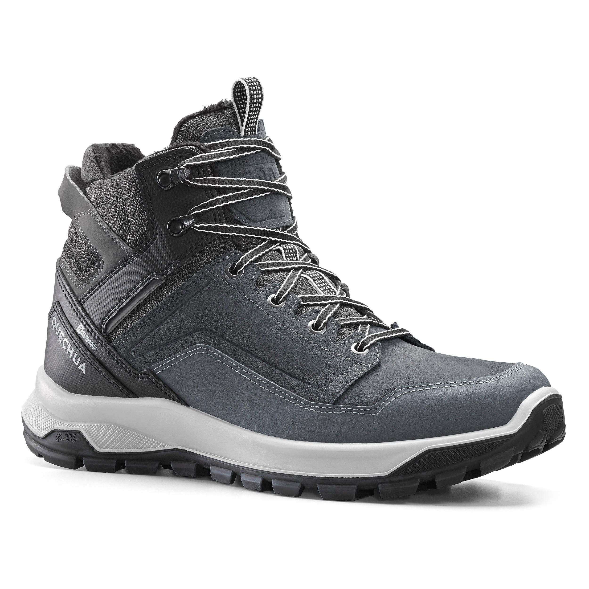 Image of Men’s Waterproof Hiking Boots - X-Warm SH 500 Grey