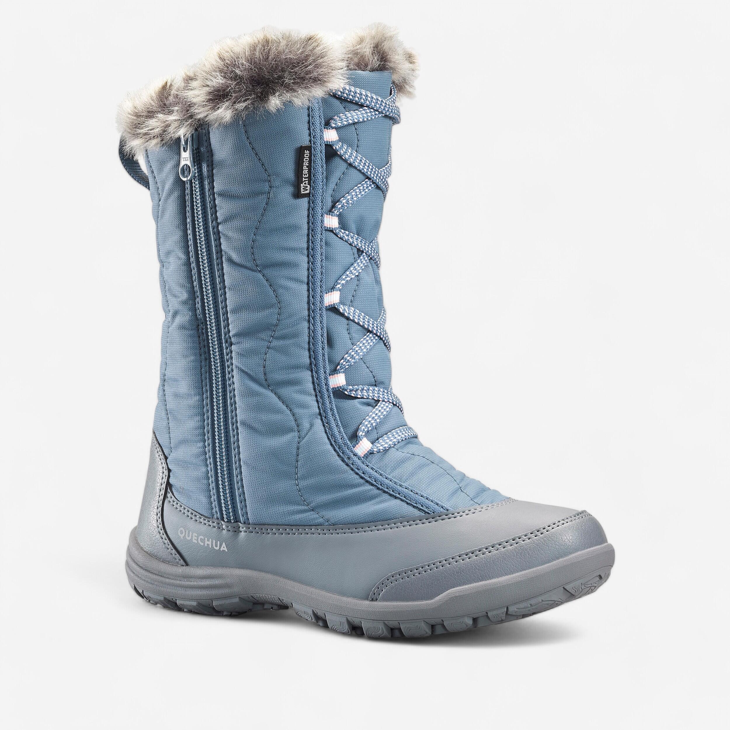 KIDSâ WARM AND WATERPROOF SNOW BOOTS SH500 X-WARM ZIP QUECHUA - Decathlon