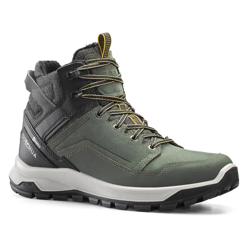 Chaussures cuir chaudes et imperméables de randonnée - SH500 X-WARM - Homme