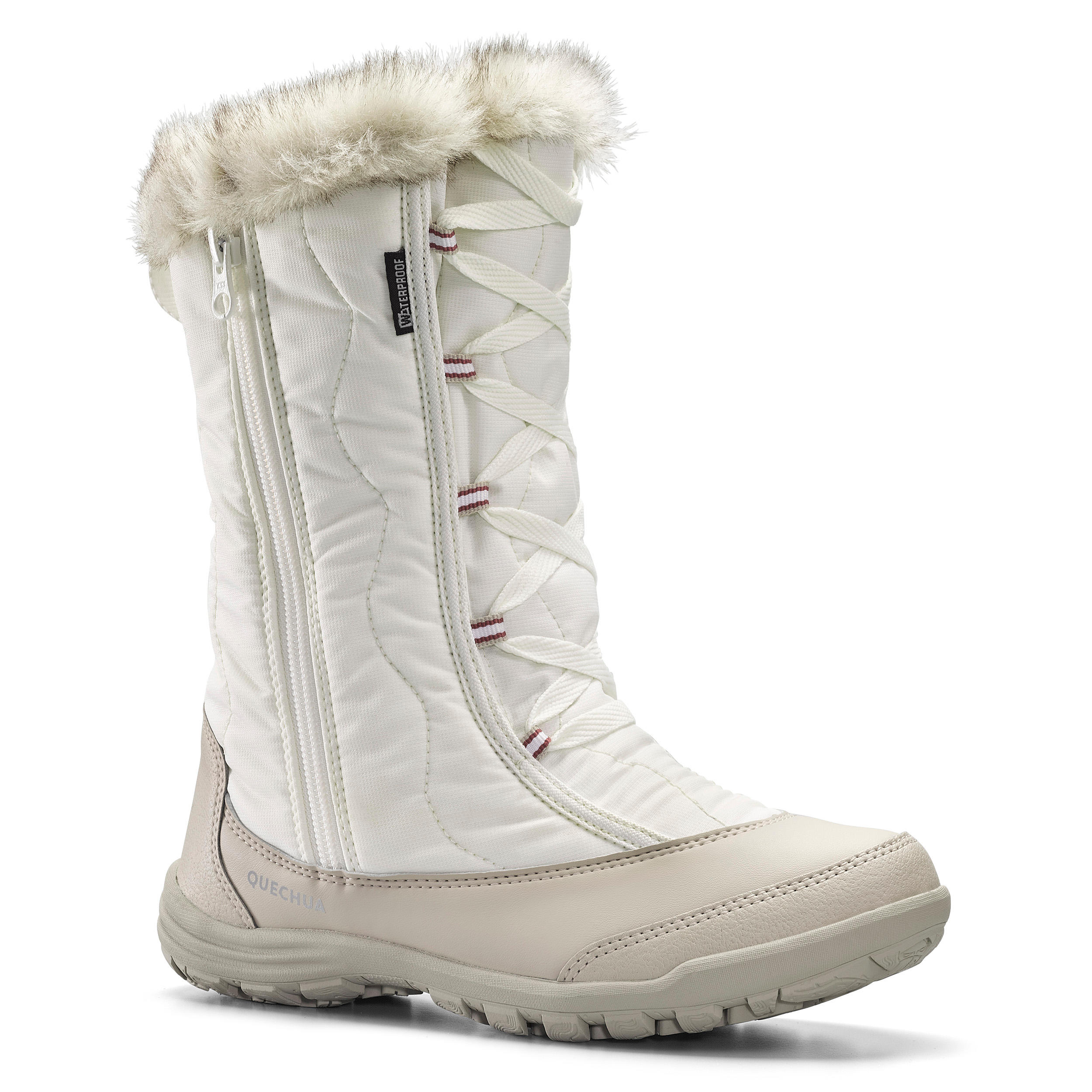 QUECHUA Kids’ Warm Waterproof Hiking Snow Boots SH500 X-Warm Zip Sizes 11.5 - 5.5