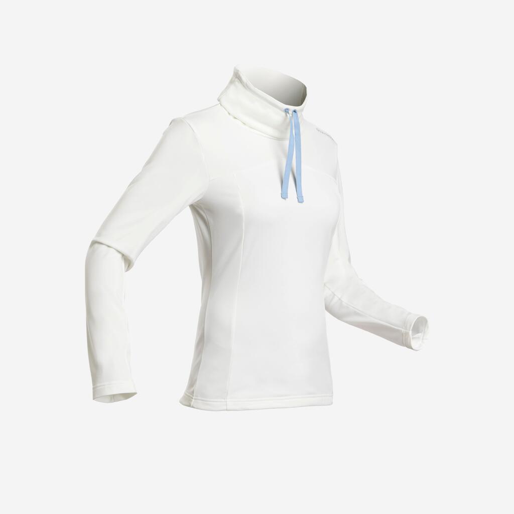 Women's Snow Hiking Warm Long-Sleeved T-Shirt SH100 Warm