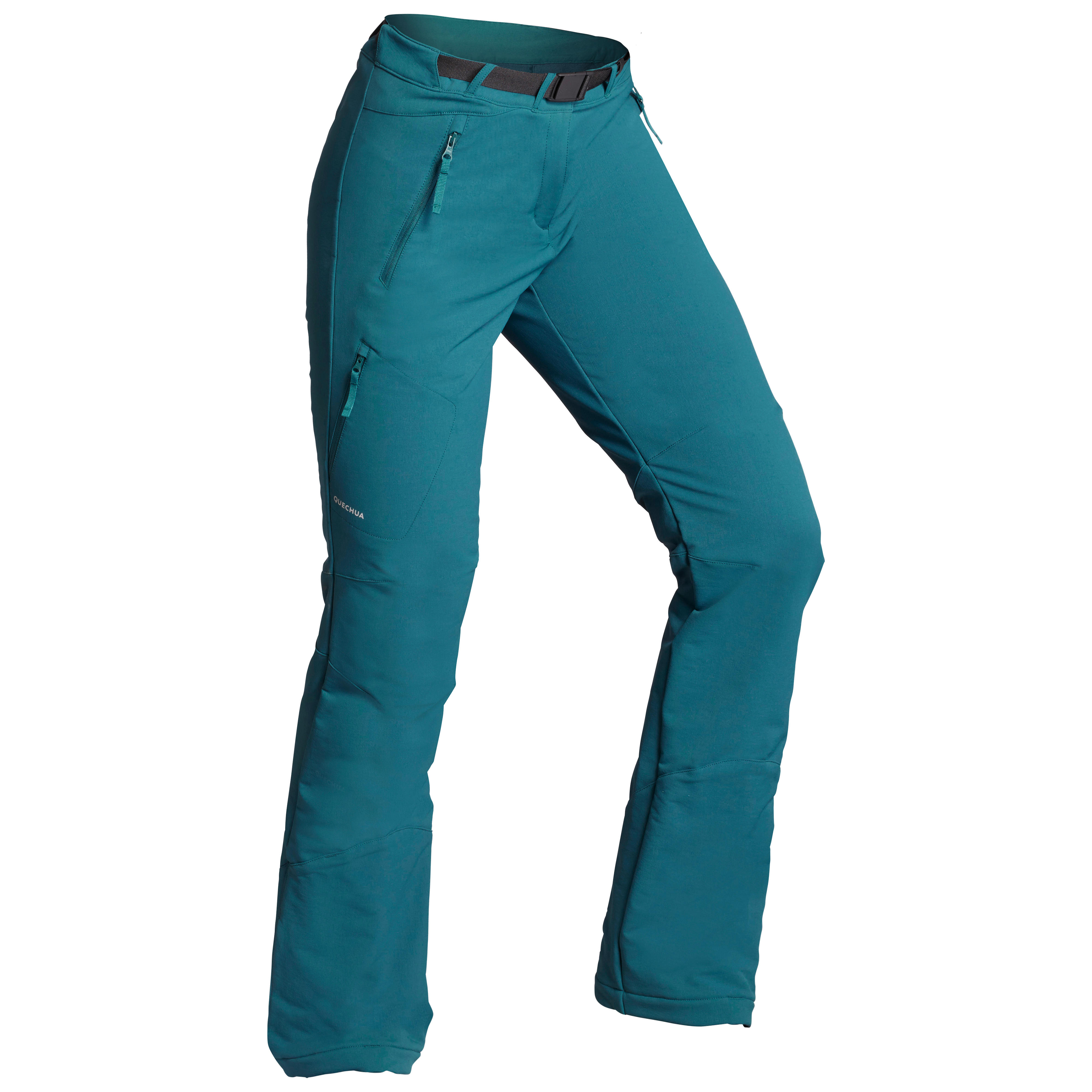 Pantalon Stretch Hidrofob Iarna/ Drumetie Pe Zapada Sh500 X-warm Dama