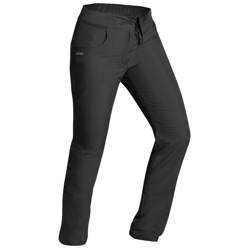 Pantaloni trekking donna SH100 neri