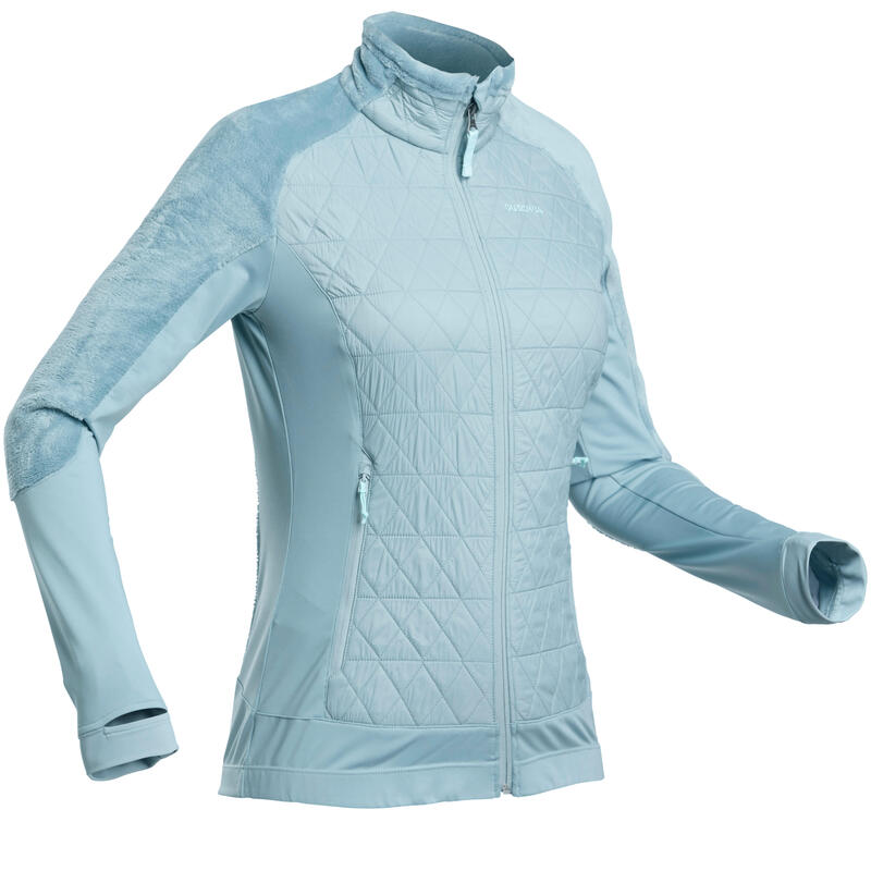 Women's Warm Hybrid Fleece Hiking Jacket - SH900 X-WARM