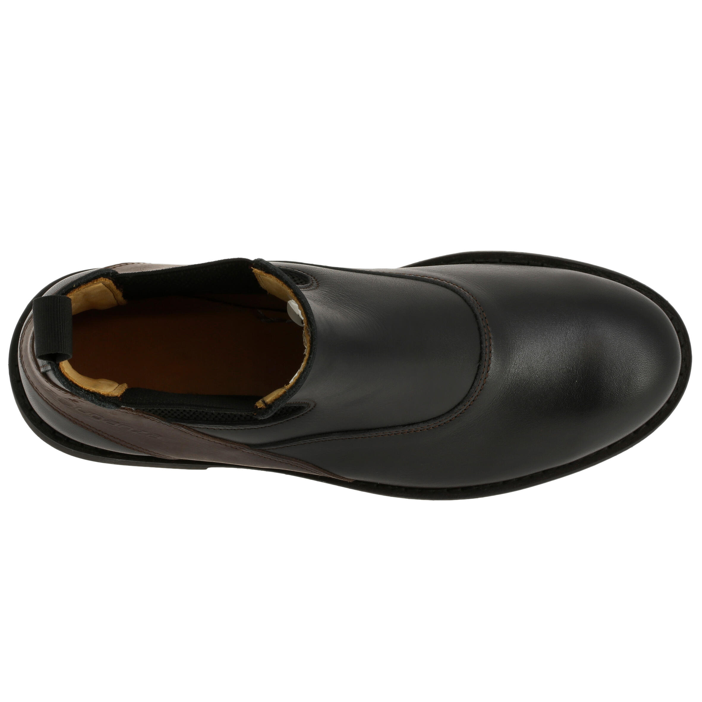 Training Adult Horse Riding Jodhpur Boots - Black/Brown 6/14