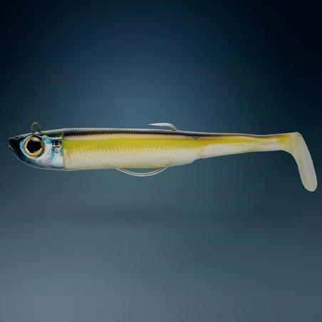 KIT leurres souples shad texan anchois ANCHO 150 55gr orange pêche en mer -  Decathlon