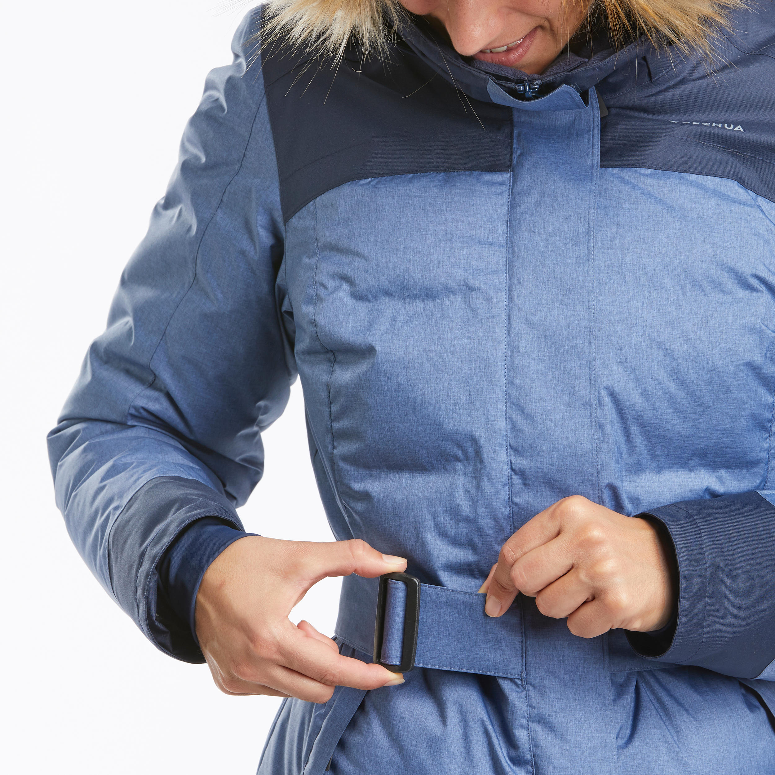 Women’s Light Warm Waterproof Hiking Parka - SH500 X-WARM -15°C 5/15