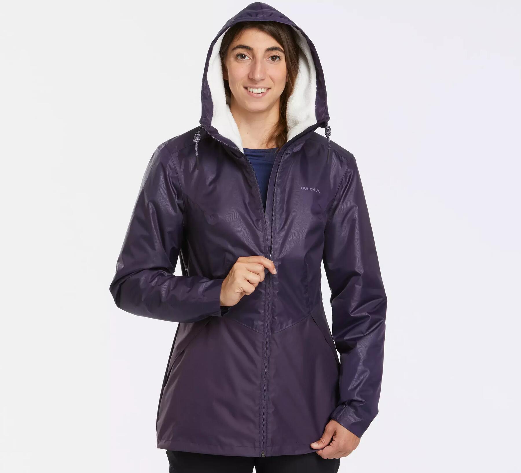 WOMEN’S WATERPROOF WINTER HIKING JACKET - SH100 WARM -5°C