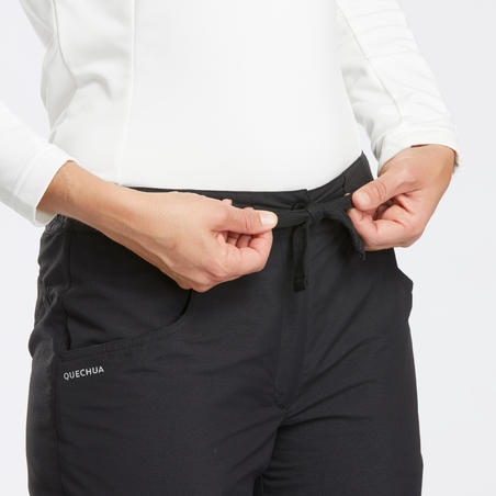 Pantalone za planarenje SH100 ženske vodoodbojne tople - crne