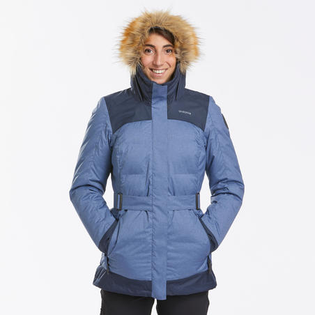 Parka light chaude imperméable de randonnée -SH500 X-WARM -15°C - femme