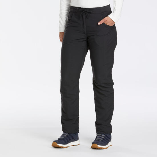 Pantalón de montaña y nieve invierno perlante Mujer Quechua NH100