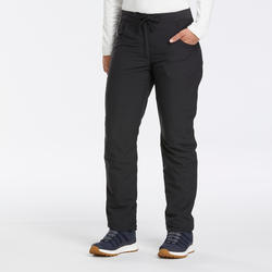 QUECHUA Kadın Sıcak Tutan Outdoor Pantolon - Siyah - SH100