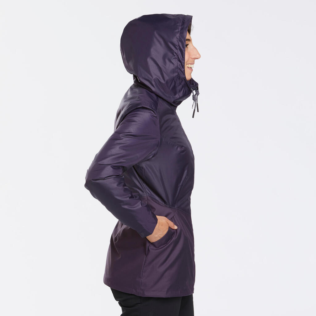 Women’s waterproof winter hiking jacket - SH100 -5°C