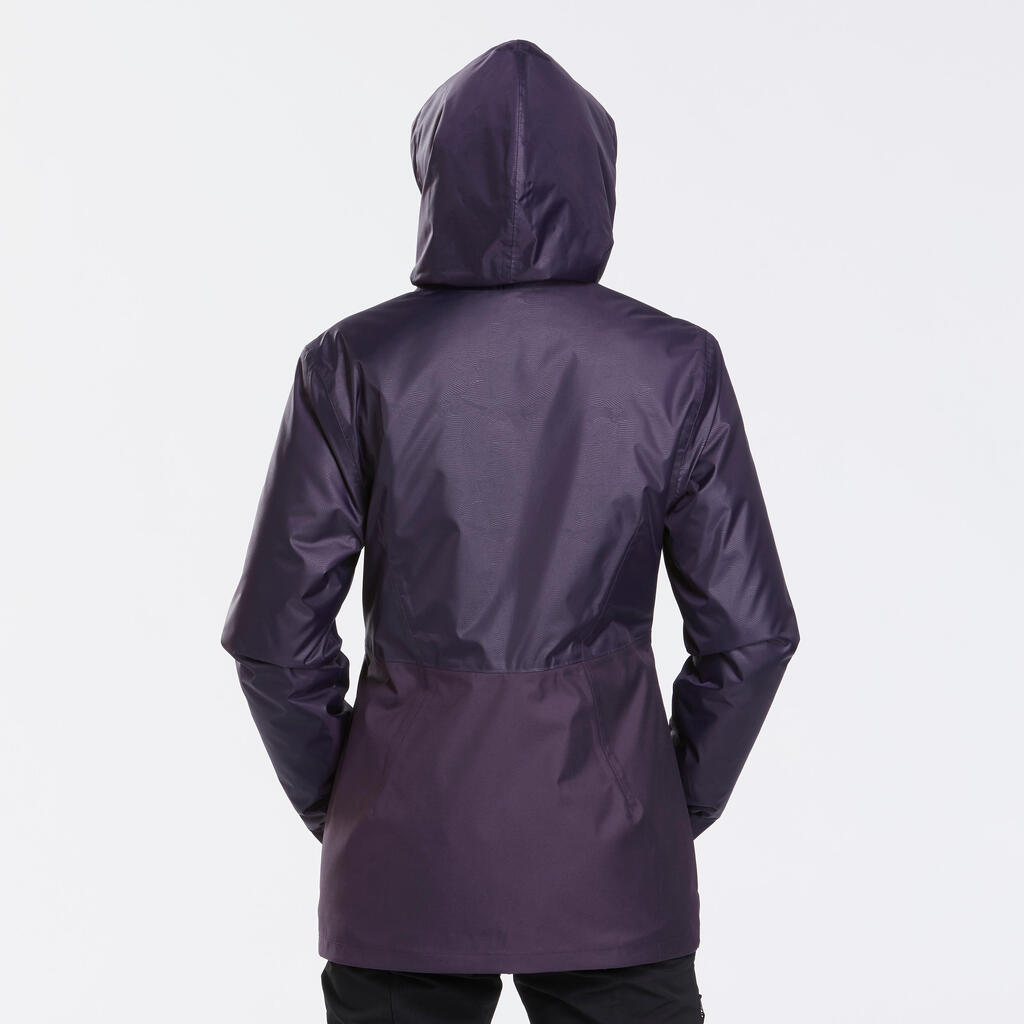 Women’s waterproof winter hiking jacket - SH100 -5°C