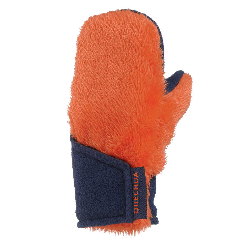 Narandžaste dečje rukavice od flisa SH100