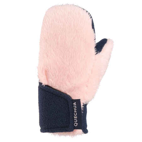 KIDS’ HIKING  MITTENS - SH100 FLEECE - AGED 18 MONTHS-4 YEARS