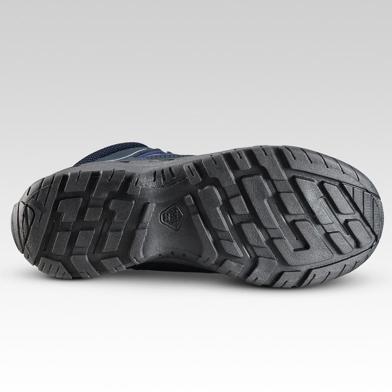 Кроссовки для походов детские с высоким верхом MH100 MID, размеры 35–38 Decathlon 312667